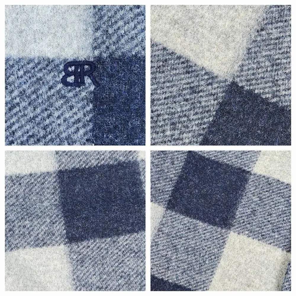 🩵NWT Banana Republic Blue Downtown Plaid Heritage Jacket Men's Large
